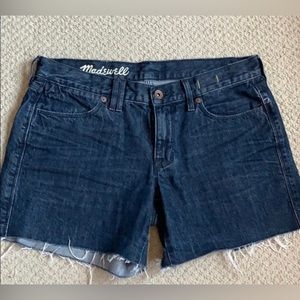 MADEWELL DENIM CUTOFF SHORTS SIZE 25